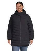 WindRiver Women's Hyper-Dri HD1 Water Repellent T-MAX Insulated Long Puffer Jacket