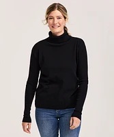 Denver Hayes Women's Everyday Cotton  Turtleneck Sweater