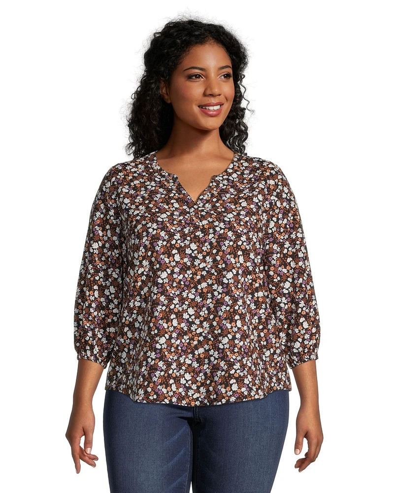 Women's Three Quarter Sleeve Blouse