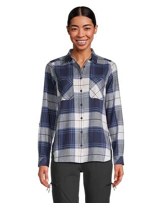 WindRiver Women's Semi Fitted Stretch Flannel Shirt