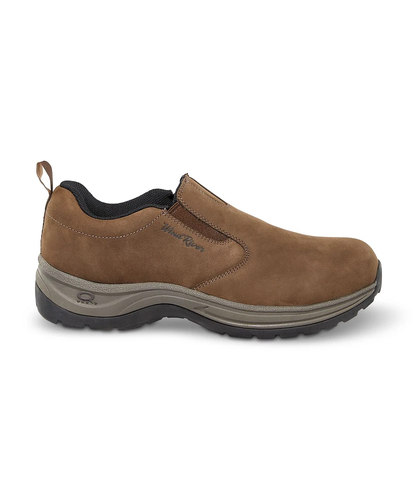 WindRiver Men's Roamer Slip On Quad Comfort Wide Fit Shoes - Brown