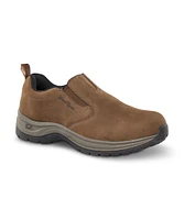 WindRiver Men's Roamer Slip On Quad Comfort Wide Fit Shoes - Brown