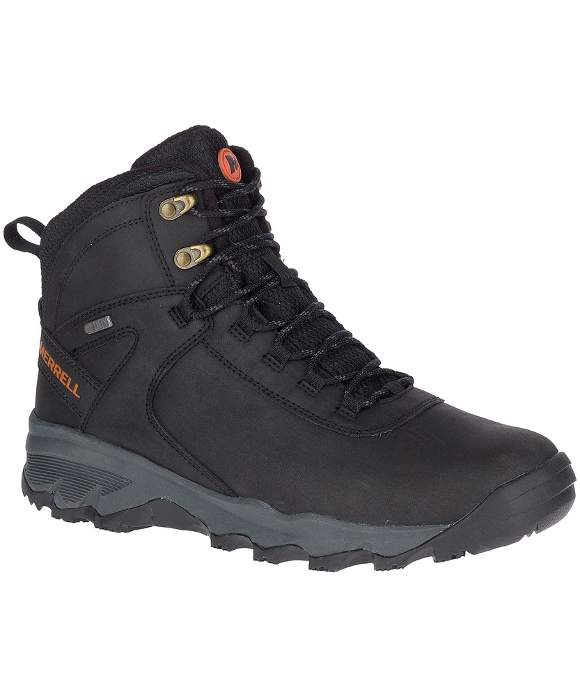 Merrell Men's Vego Thermo Waterproof Winter Boots with Vibram Arctic Grip Sole - Black