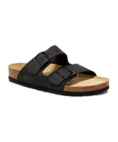 FarWest Men's Tofino Leather Slip On Sandals