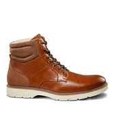 Denver Hayes Men's Cord Collar Lace-Up Boots - Brown