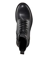 Denver Hayes Men's Classic 8-Eye Lace-up Boots - Black