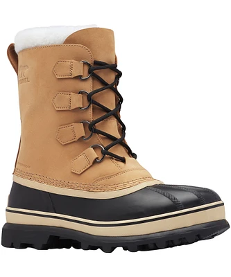 Sorel Men's Caribou Waterproof Leather and Sherpa Winter Boots