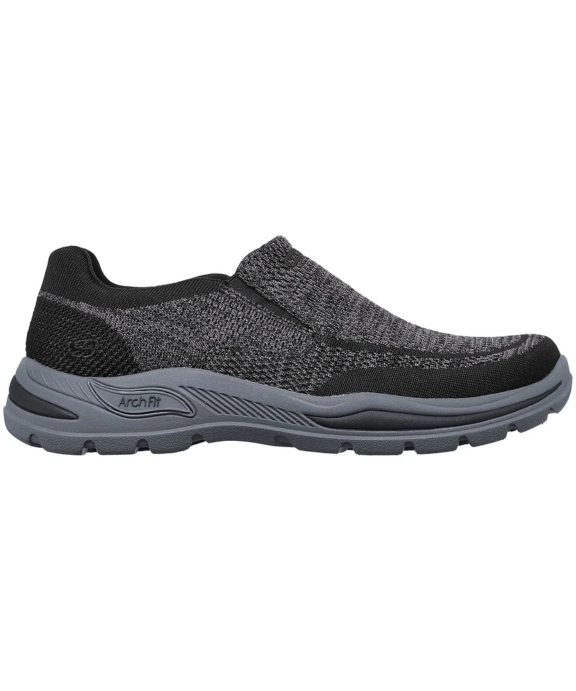 Skechers Men's Arch Fit Motley Knit Mesh Slip On Shoes