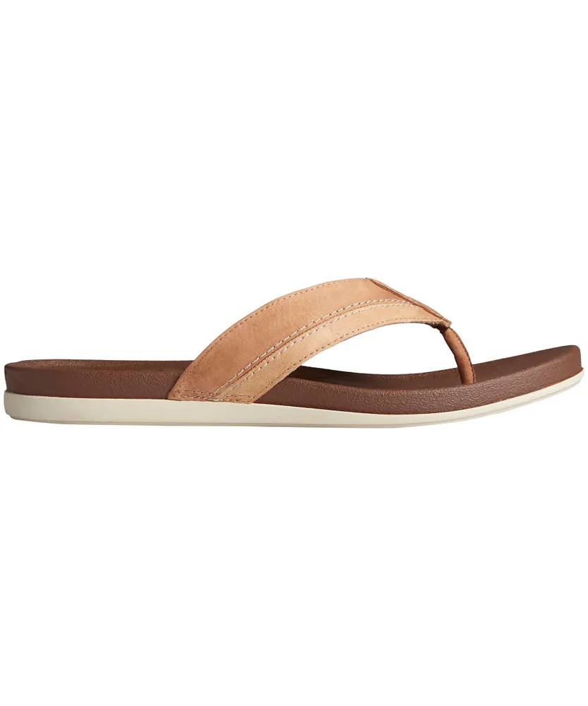 Men's Plushwave Leather Thong Sandals