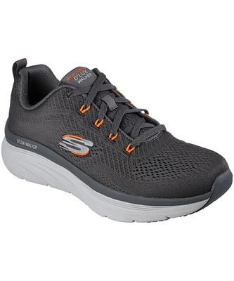 Skechers Men's D'Lux Walker Meerno Relaxed Fit Sneakers - Charcoal Grey