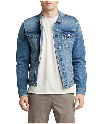 Silver Men's Slater Classic Denim Jacket