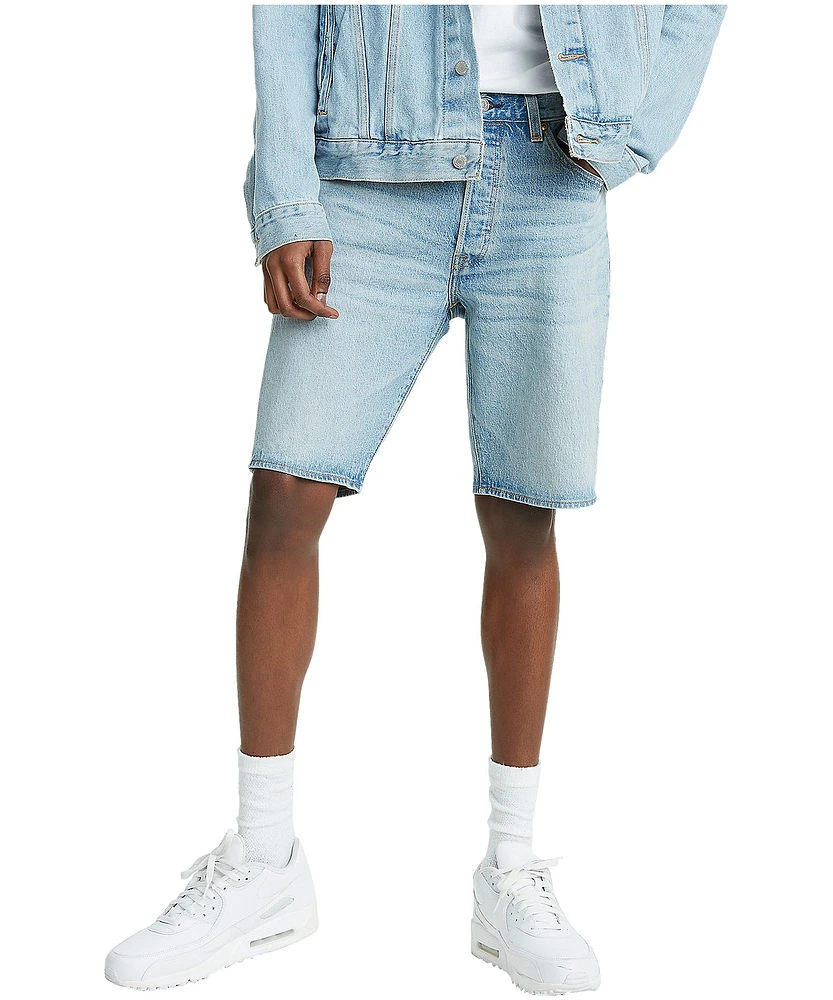 Levi's Men's 501 Light Wash Hemmed Shorts