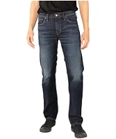 Silver Men's Allan Slim Straight Fit Dark Wash Jeans