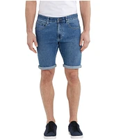 Lois Men's Henry Bermuda High Rise Lightweight Stretch Denim Jean Shorts - Light Wash