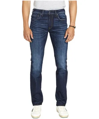 Buffalo Men's Six Straight Leg Stretch Jeans - Dark Wash