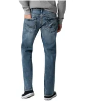 Silver Men's Gordie Loose Fit Straight Leg Jeans - Medium Indigo Wash