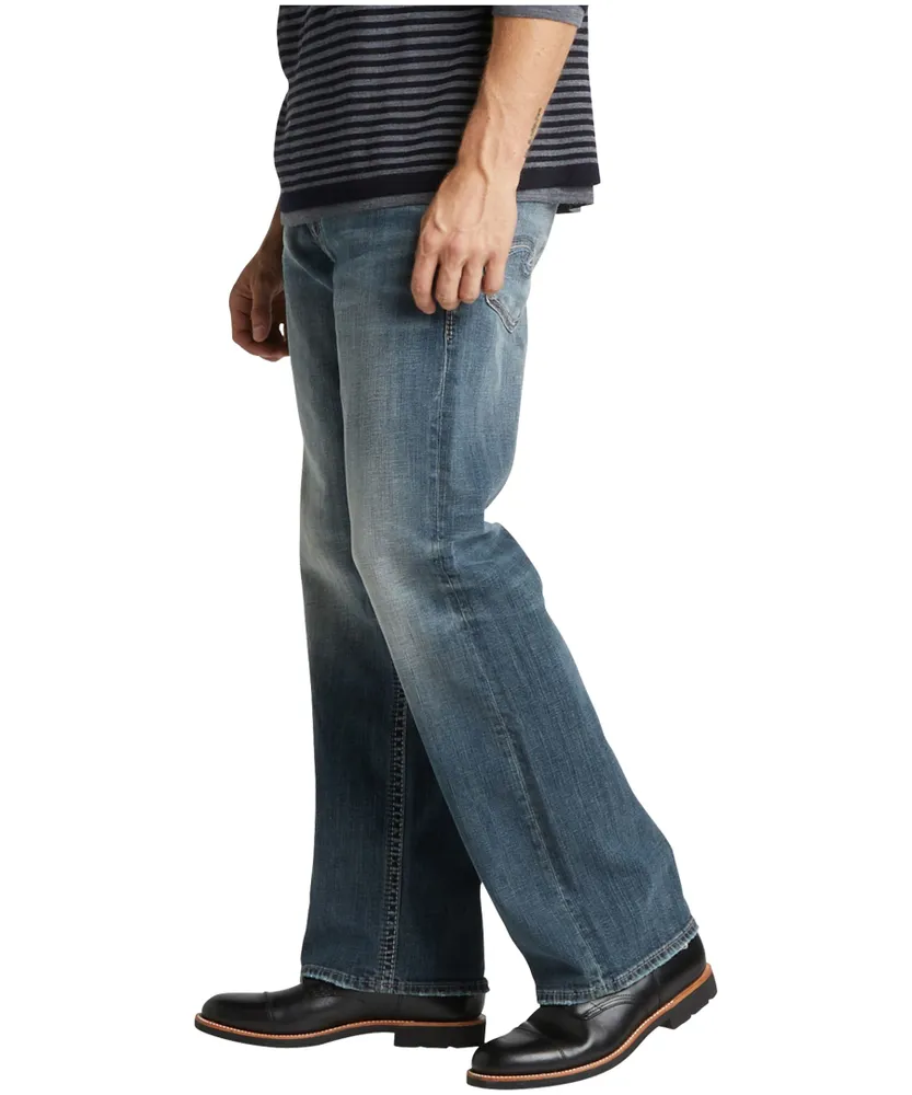 Silver Men's Grayson Big & Tall Easy Straight Jeans- ONLINE ONLY