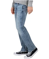 Silver Men's Allan Slim Straight Fit Mid Rise Stretch Denim Jeans - Light Wash