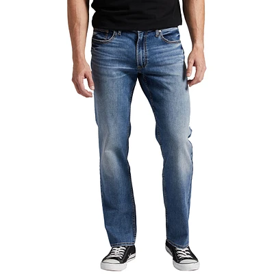 Silver Men's Allan Slim Fit Straight Leg Jeans - Medium Wash