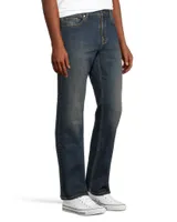 Denver Hayes Men's FLEXTECH Relax Fit Tapered Leg Jeans - Dark Tint