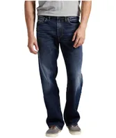 Silver Men's Zac Mid Rise Relaxed Fit Straight Leg Max Flex Denim Jeans