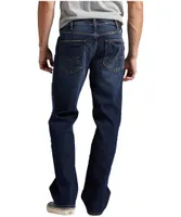 Silver Men's Zac Mid Rise Relaxed Fit Straight Leg Max Flex Denim Jeans