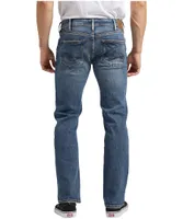 Silver Men's Allan Mid Rise Slim Fit Straight Leg Flex Denim Jeans