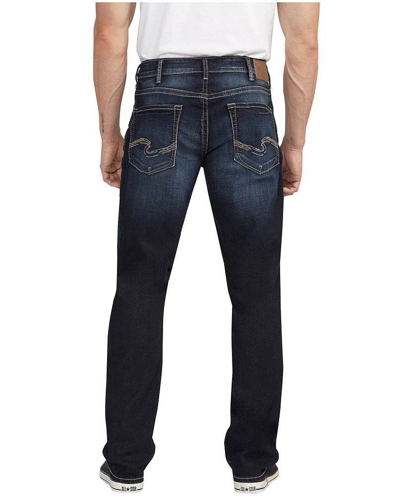 Silver Men's Hunter Relaxed Athletic Fit Straight Leg Jeans