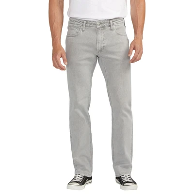 Silver Men's Allan Slim Fit Straight Leg Flex Jeans