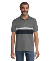 Denver Hayes Men's 50 Wash Stretch Short Sleeve Modern Fit Pique Polo Shirt