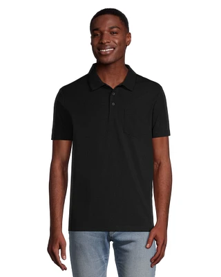 Denver Hayes Men's Modern Fit Stretch Polo Shirt