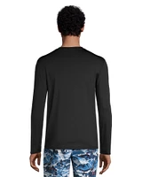 FarWest Men's UV Blocker Long Sleeve Graphic Swim Shirt