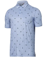 SAXX Men's DropTemp™ All Over Print Polo Shirt