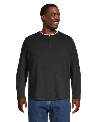 Denver Hayes Men's Ottoman Long Sleeve Henley Shirt