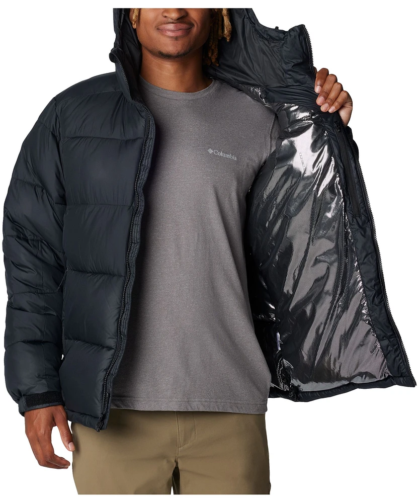 Columbia Men's Pike Lake II Omni-Heat Water Repellent Insulated Hooded Puffer Jacket