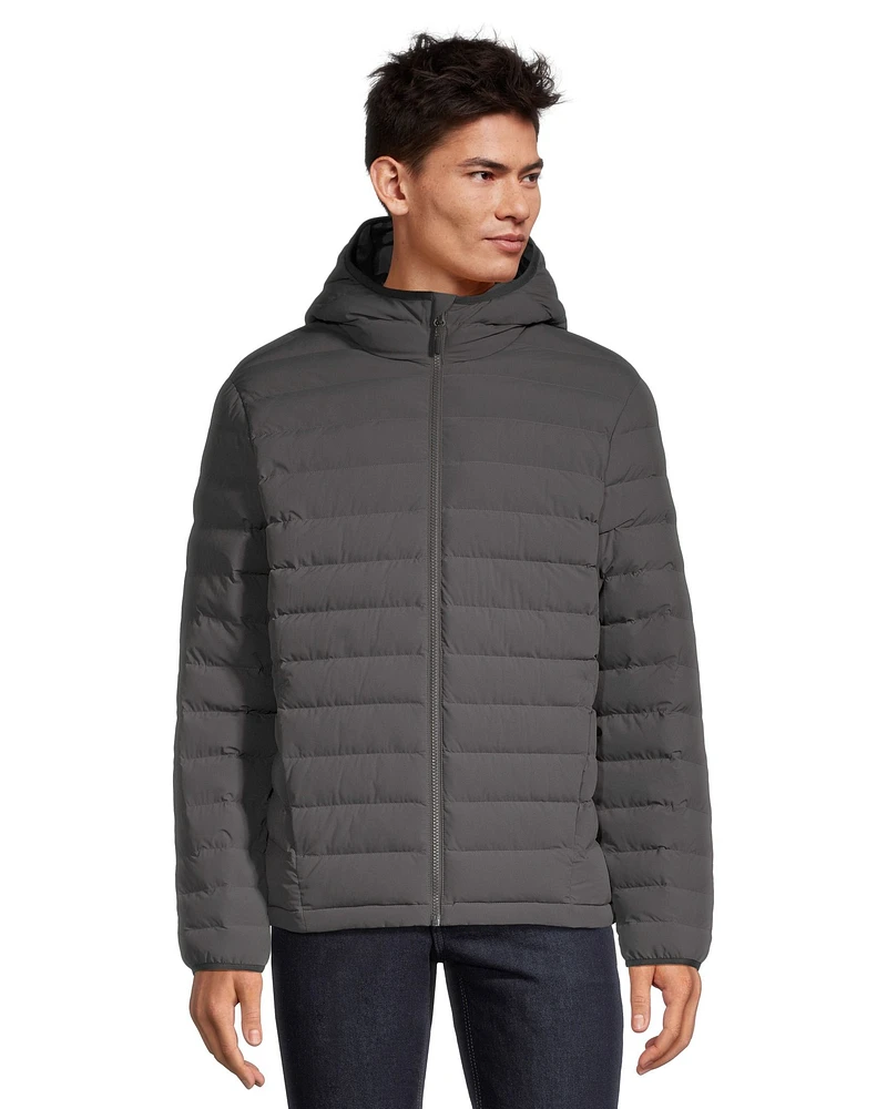 WindRiver Men's Hyper-Dri® HD1 Water Repellent Breathable T-Max® Insulated Hooded Puffer Jacket