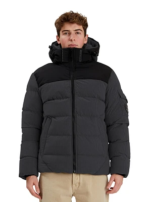 Point Zero Men's Colourblock Corduroy Insulated Jacket