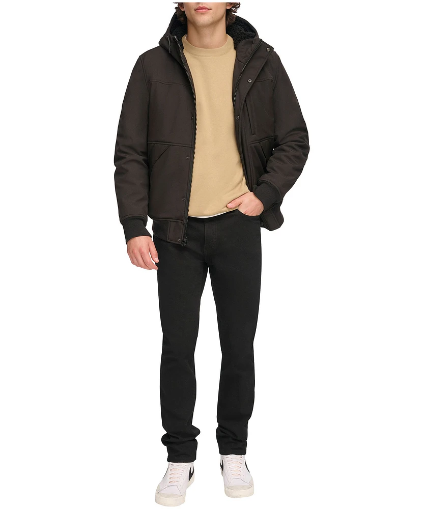 Levi's Men's Sherpa Lined Bomber Insulated Softshell Jacket