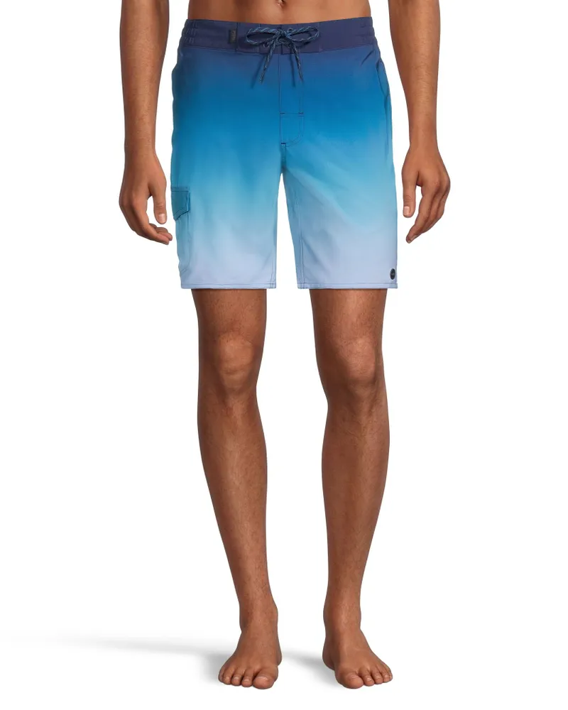 FarWest Men's Ombre Quick Dry E-Board Shorts