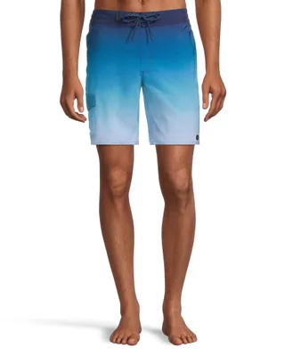 FarWest Men's Ombre Quick Dry E-Board Shorts