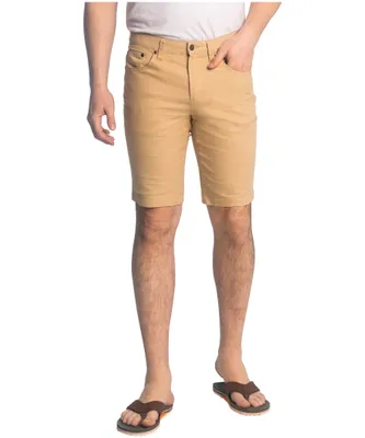 Lois Men's Dennis High Rise Stretch Slub Twill Chino Shorts