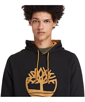 Timberland Men's TFO Print Tree Logo Kangaroo Pocket Hoodie Sweatshirt