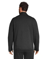 WindRiver Men's Half Zip Mock Neck Sweater-Knit Fleece Top