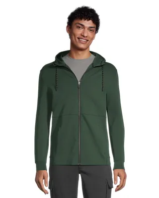 Matrix Men's Double-Knit Stretch Fabric Full Zip Hoodie