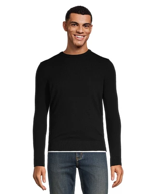 Denver Hayes Men's Cashmere Merino Crewneck Sweater