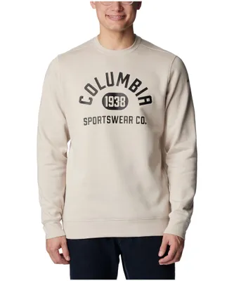 Columbia Men's Trek Classic Fit Logo Graphic Crewneck Pullover Sweatshirt