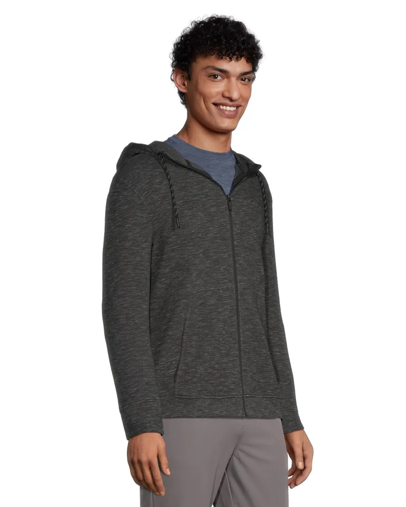 Matrix Men's Textured Full Zip Hoodie