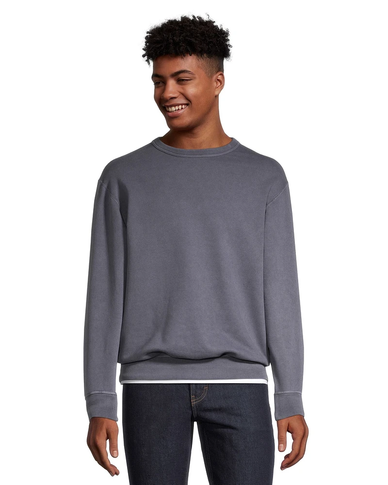 WindRiver Men's Original Fleece Cotton Crewneck Sweatshirt