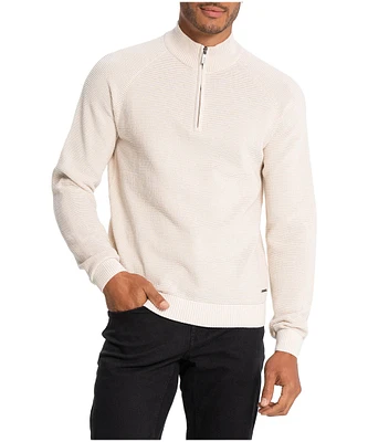 Lois Men's Daniel Quarter Zip Mock Neck Sweater