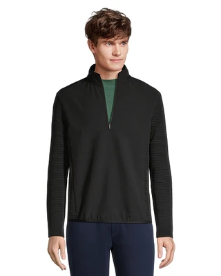 Matrix Men's Ottoman Quarter Zip Mock Neck Pullover